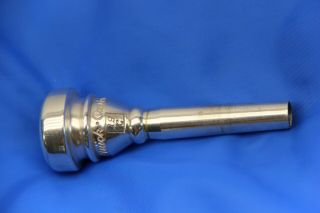 Very Rare Vintage Rudy Muck Cushion Rim 19c Trumpet Silver Plated Mouthpiece