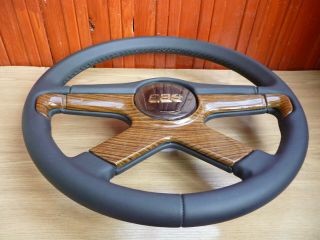 Rare Nappa Leather 4spoke Bbs Italvolanti Steering Wheel Zebrano Size 380mm