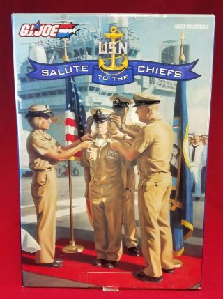 Hasbro Gi Joe Us Navy Salute To The Chiefs 12 " Figure African American Version