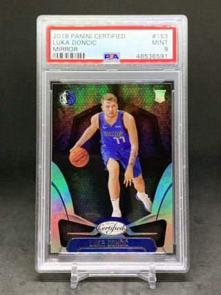 2018 - 19 Certified Luka Doncic Rc Silver Mirror Psa 9 Rare