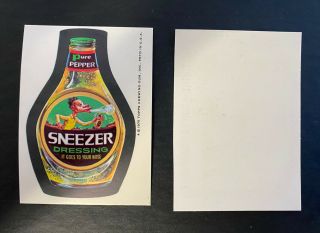 1975 Topps Wacky Packages 13th Series Test White Back Sneezer Rare