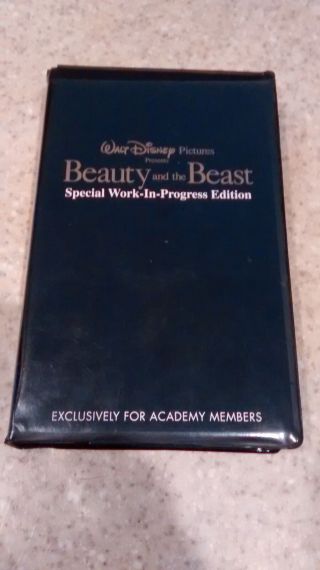 Extremely Rare - Beauty And The Beast Vhs " Special Work - In - Progress Edition "