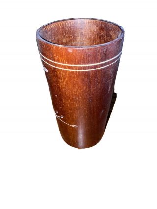 RARE Sloppy Joe’s HAVANA CUBA Souvenir Mug Tiki 1930s Wood vintage 2
