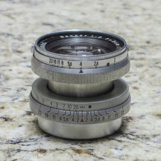 Carl Zeiss Jena 50mm F2 Sonnar Lens - Ltm,  M39,  Leitz Leica Screw Mount - Rare