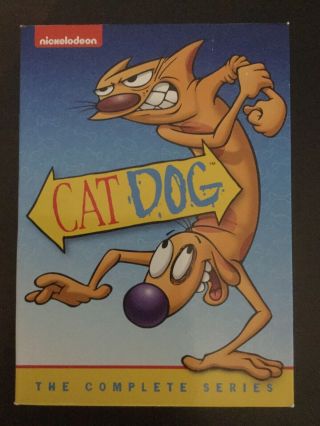 Catdog - The Complete Series Cat Dog Nickelodeon (dvd,  2014,  12 - Disc Set) Oop,  Rare