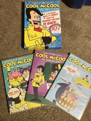 Cool Mccool - The Complete Series (dvd) 3 - Disc Set Voice Chuck Mccann.  Rare Oop