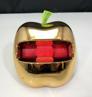 Rare Collectable - Post - It Metallic Gold Apple Pop - Up 3x3 Note Dispenser