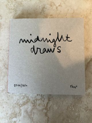 Edgar Plans Midnight Draws Book Signed And Numbered Rare Not Calleja Kaws Banksy