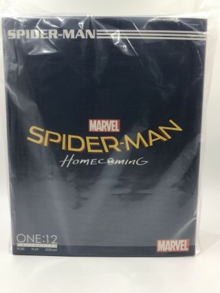 Mezco One 12 - Spider - Man Homecoming Stark Tech Suit Nib - Marvel Avengers