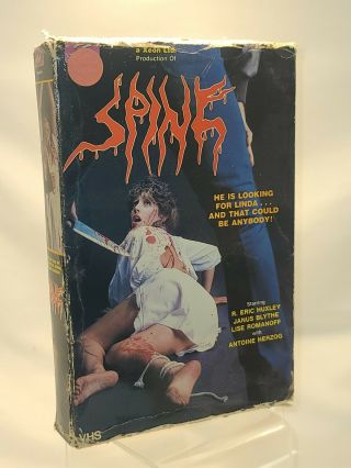 Spine Horror Vhs Rare Cult 80s Video Tape Obscure Big Box