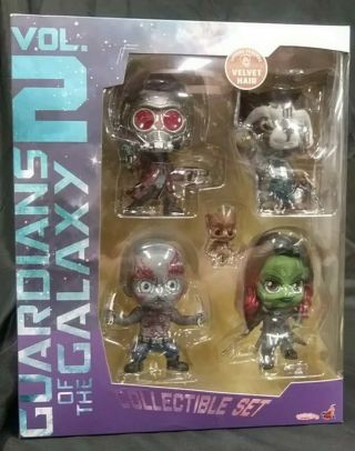 Hot Toys Cosbaby Guardians Of The Galaxy 2 5 Figure Set - Gamora Groot Drax Etc