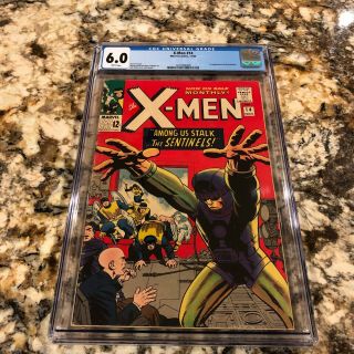 X - Men 14 Cgc 6.  0 Rare White Pages 1st Appearance Of The Sentinels Hot Mcu Movie