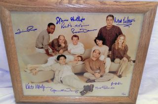 Rare Star Trek Voyager Full Cast Of 9 Autographed Print 12x14 Limited Ed 17/105
