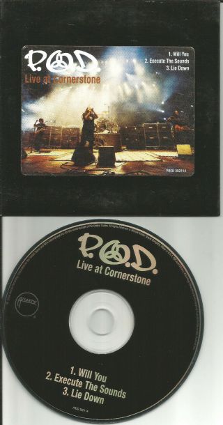 P.  O.  D.  Live At Cornerstone W/ 3 Rare Live Trx Promo Dj Cd Single 2006 Usa Pod