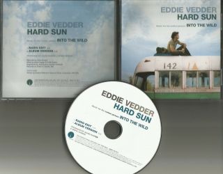 Pearl Jam Eddie Vedder Hard Sun W/ Rare Radio Edit Promo Dj Cd Single 2007 Usa
