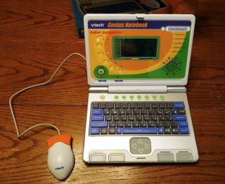 VTech Orange Rare Genius Notebook Computer & Mouse 3