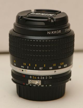 Nikon Nikkor 35mm F/1.  4 Ai - S Lens - Rarely