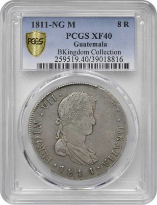 1811 Ng M Guatemala 8 Reales Pcgs Xf40— Only One Graded By Pcgs Rare