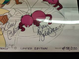RARE Space Ace Hand Painted Animation Limited Edition Cel SIGNED Don Bluth, 3