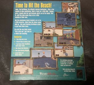 Duke Nukem 3d Caribbean Life ' s a Beach Big Box Rare 2