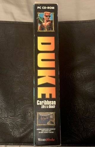 Duke Nukem 3d Caribbean Life ' s a Beach Big Box Rare 3
