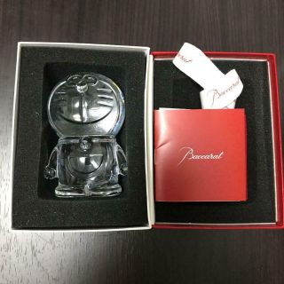 Baccarat X Doraemon F/s Crystal Figure Glass Ornament Boxed Rare From Japan