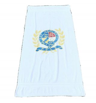 Vintage Polo Ralph Lauren Unicrest Towel 90s Crest Rare Made In Usa Vtg Rare