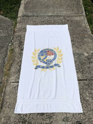 Vintage Polo Ralph Lauren Unicrest Towel 90s Crest Rare Made in USA VTG Rare 3
