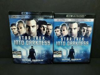 Star Trek Into Darkness (4k Uhd,  Blu - Ray) W/ Oop Rare Slipcover.  Ultra Hd