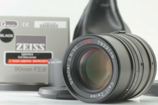 Rare [mint In Box] Contax Carl Zeiss Sonnar T 90mm F2.  8 Black Lens G1 G2 Japan