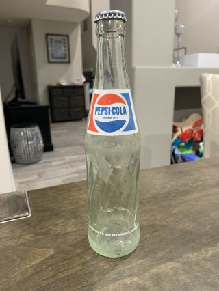 Vintage Glass Arabic Pepsi cola Bottle ARAB Middle East Rare SUDAN 2