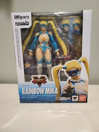 S.  H.  Figuarts Rainbow Mika Street Fighter V Spirits Web Limited With Backset