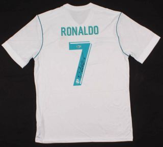 Rare Cristiano Ronaldo Signed Real Madrid Jersey - Beckett
