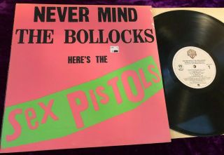 Rare 1977 Sex Pistols Never Mind The Bollocks Lp U.  S.  Press Vg,  Uk Punk Kbd
