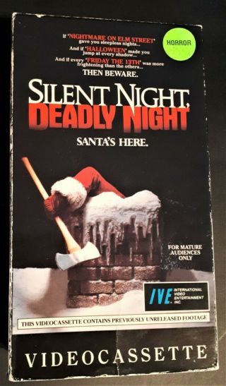 Silent Night,  Deadly Night Vhs 1984 Christmas Horror Usa Video Rare Oop