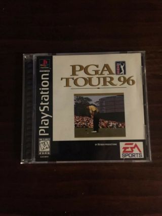 Pga Tour 96 Golf Ps1 Sony Playstation 1 Black Label Jewel Case Variant Rare