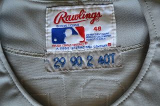 1990 CHICAGO CUBS DOUG DASCENZO GAME WORN JERSEY ROAD ALL STAR PATCH RARE 3