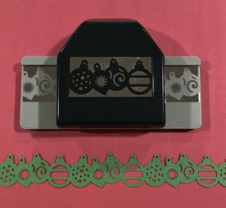 Rare Ek Success Christmas Ornament Garland Chain Border Punch Holiday Card Craft