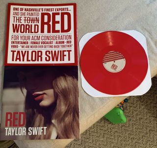 Taylor Swift Red Limited Edition Rare 2× Red Colored Vinyl Lp Exclusive Acm 2012