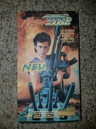 Rapid Fire Vhs Aip Rare Htf Oop 80s Action,  War,  Revenge Style Flick