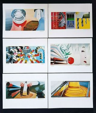 Signed By James Rosenquist 1977 " Paintings " 6 Art Prints By Leo Castelli,  Rare