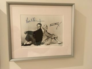 Rock Hudson & Doris Day Hand Signed 8x10 Photo Awesome,  Rare