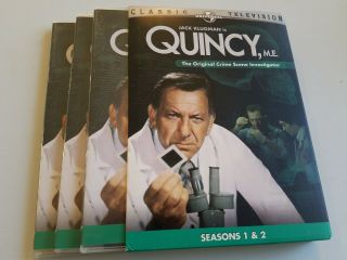 Quincy,  M.  E.  : Seasons 1 & 2 (dvd,  2005,  3 - Disc Set) Classic Tv Show Series Rare