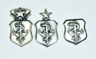 Rare Vietnam Era U.  S.  Air Force Nurse Corps Badge Set Chief Senior