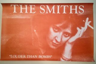 The Smiths - Louder Than Bombs Vintage Promo Poster 1987 Rare