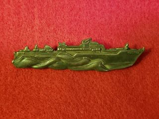 Rare Wwii Navy Vosper Pt Boat Pin Badge - Marked Sterling