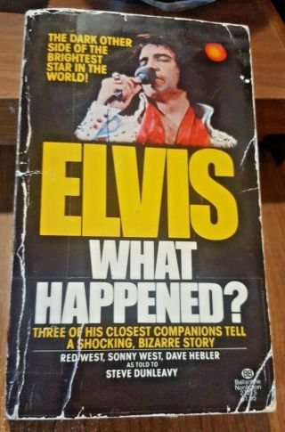 Ultra Rare Elvis What Happened? First Edition Book With Rare Page Paperback 1977