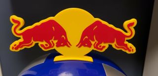 Red Bull Mini Gas Pump Fridge LED Rare Hard To Find 3