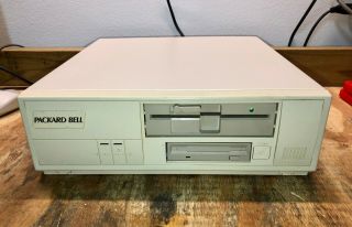 Rare Vintage Packard Bell Computer.  Dos Gaming.  Industrial.  386.  Sound Network