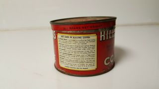 Vintage hills brothers coffee tin rare 1/2 lb tin copyright 1939 3